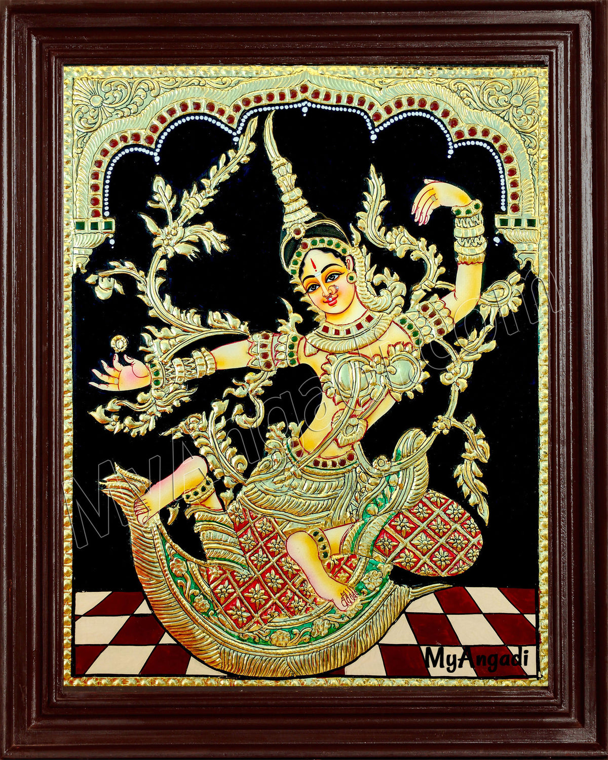 Indonesia Sita Tanjore Painting