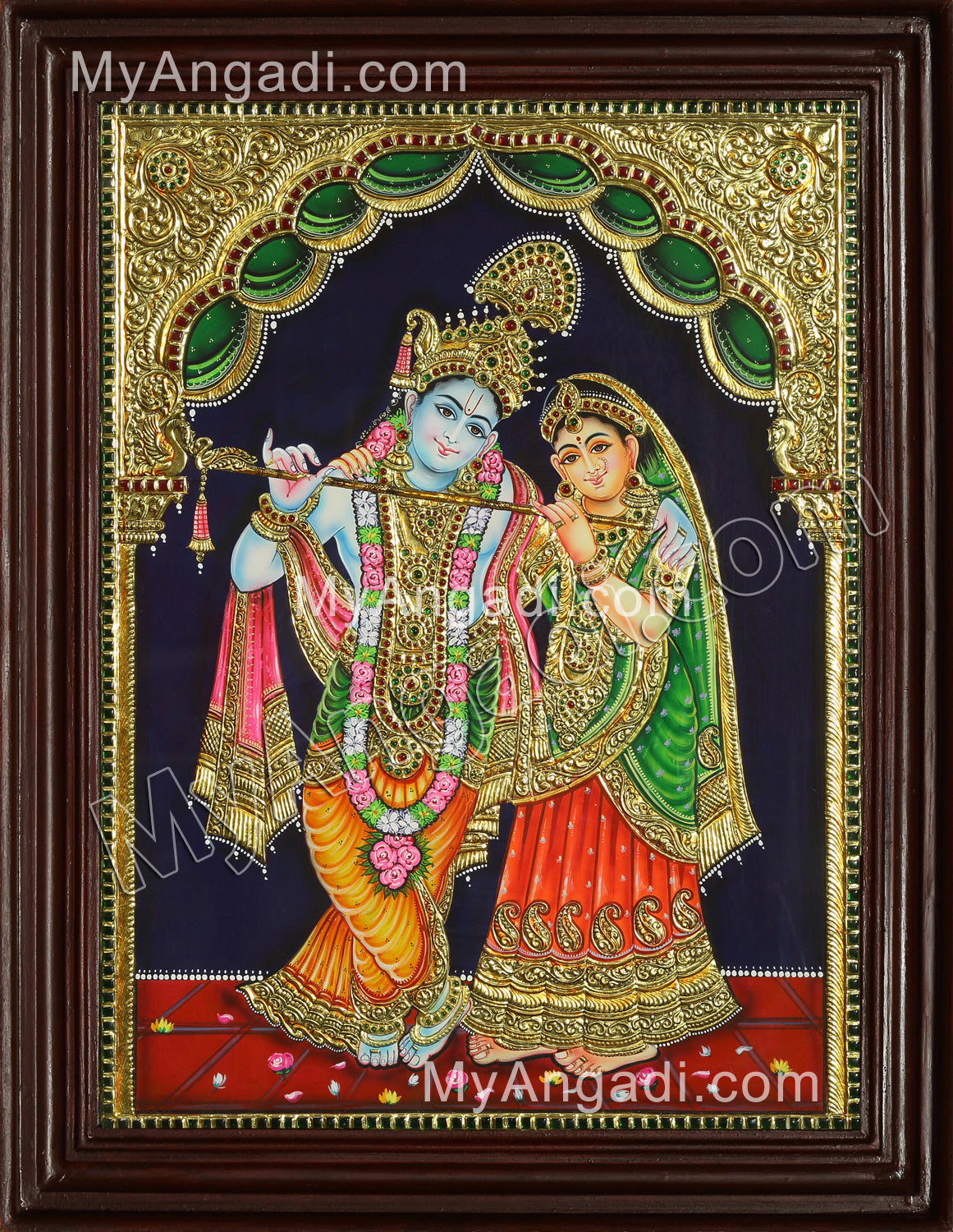 Radha Krishna Tanjore Painting