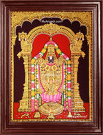 Balaji with Lakshmi Tanjore Painting
