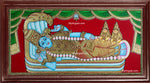 Ranganathar with Sri Devi and Boo Devi Tanjore Painting