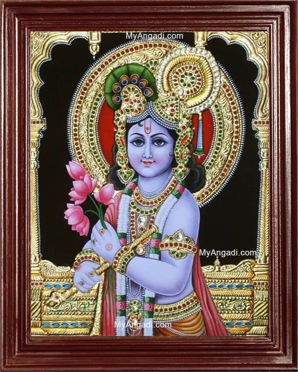 Krishna Tanjore Painting