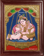 Butter Krishna Tanjore Painting