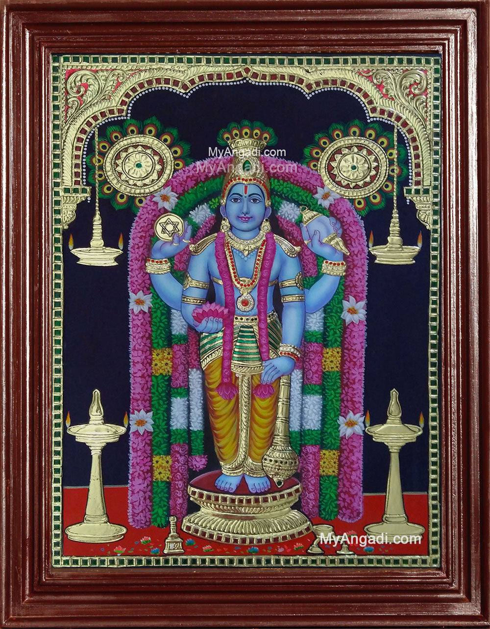 Guruvayurappan 3D Tanjore Painting