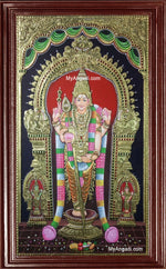 Thiruchendur Murugan 3D Tanjore Painting
