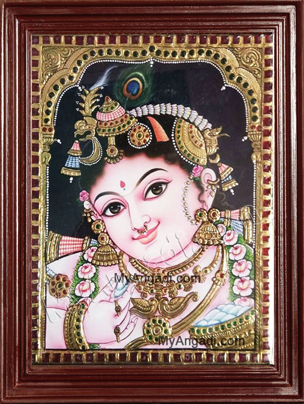 Butter Krishna Tanjore Painting