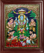 Satya Narayana Swami Tanjore Painting