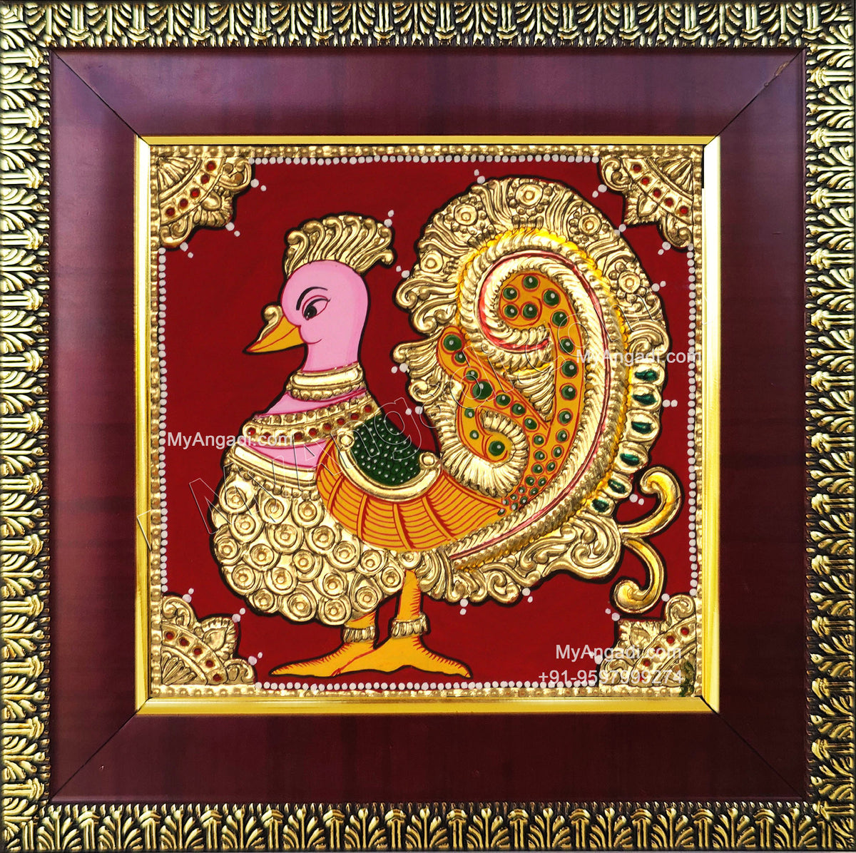 Peacock Tanjore Painting