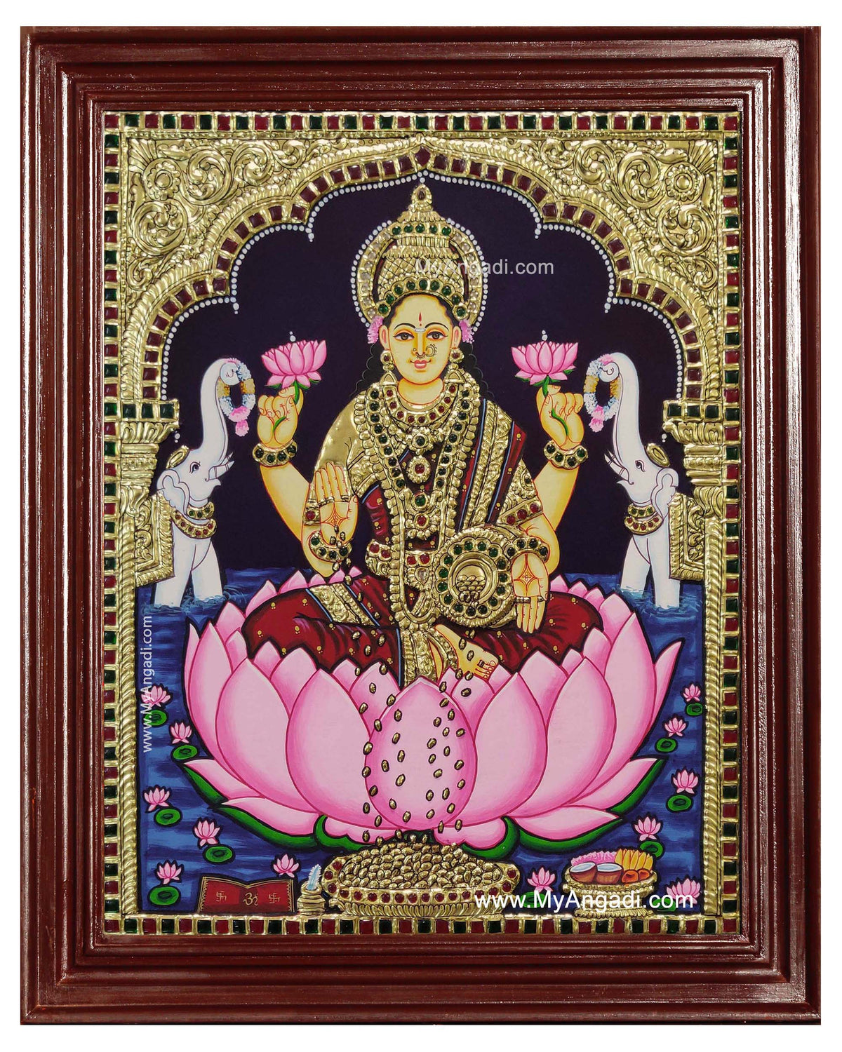 Gaja Lakshmi Tanjore Painting