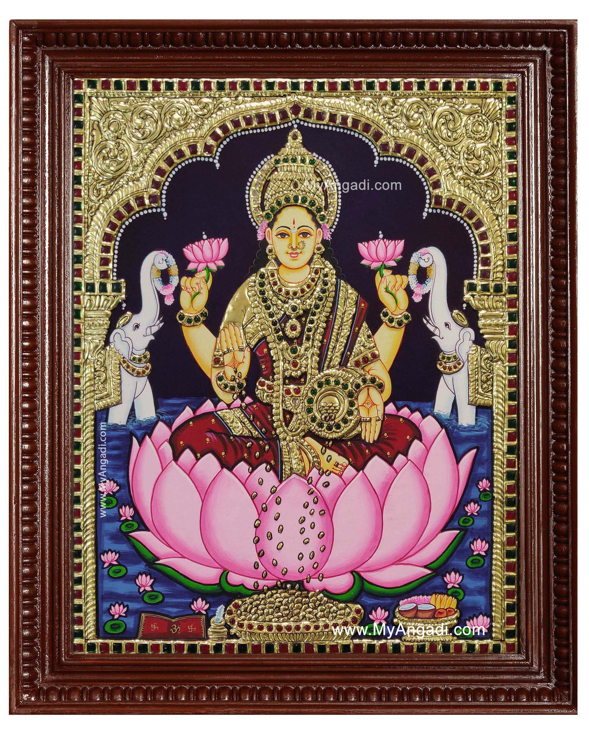 Gaja Lakshmi Tanjore Painting