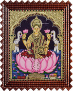 Gaja Lakshmi Tanjore Painting