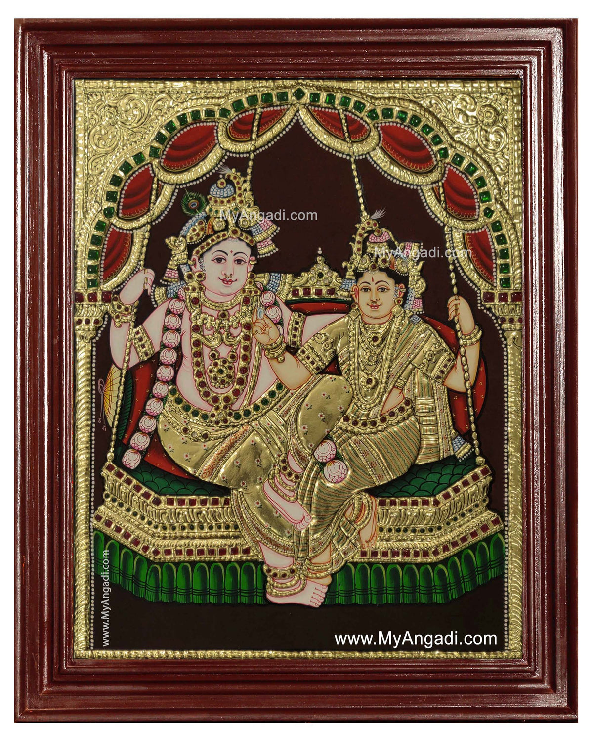 Radha Krishna Tanjore Painting