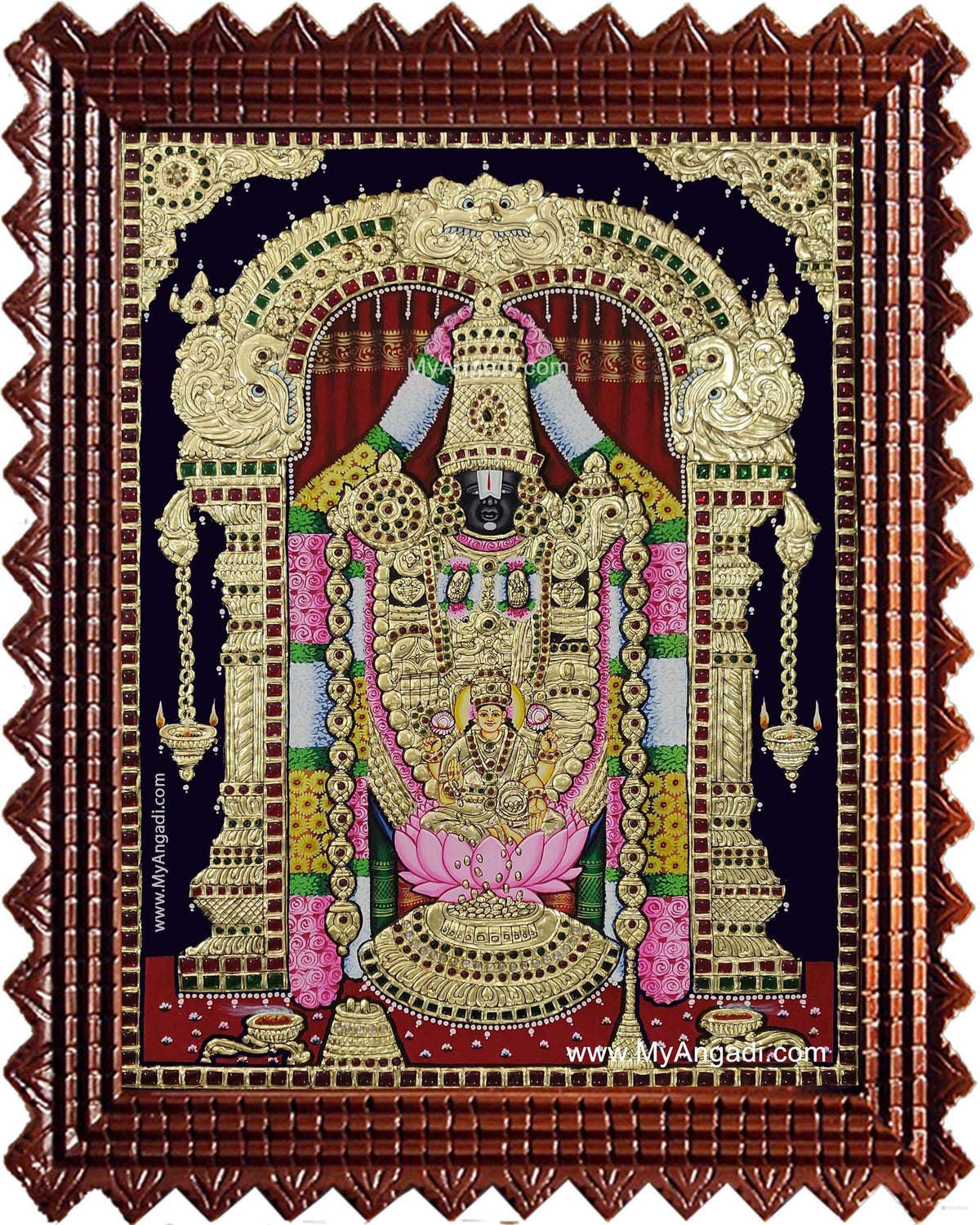 Balaji Lakshmi Tanjore Painting