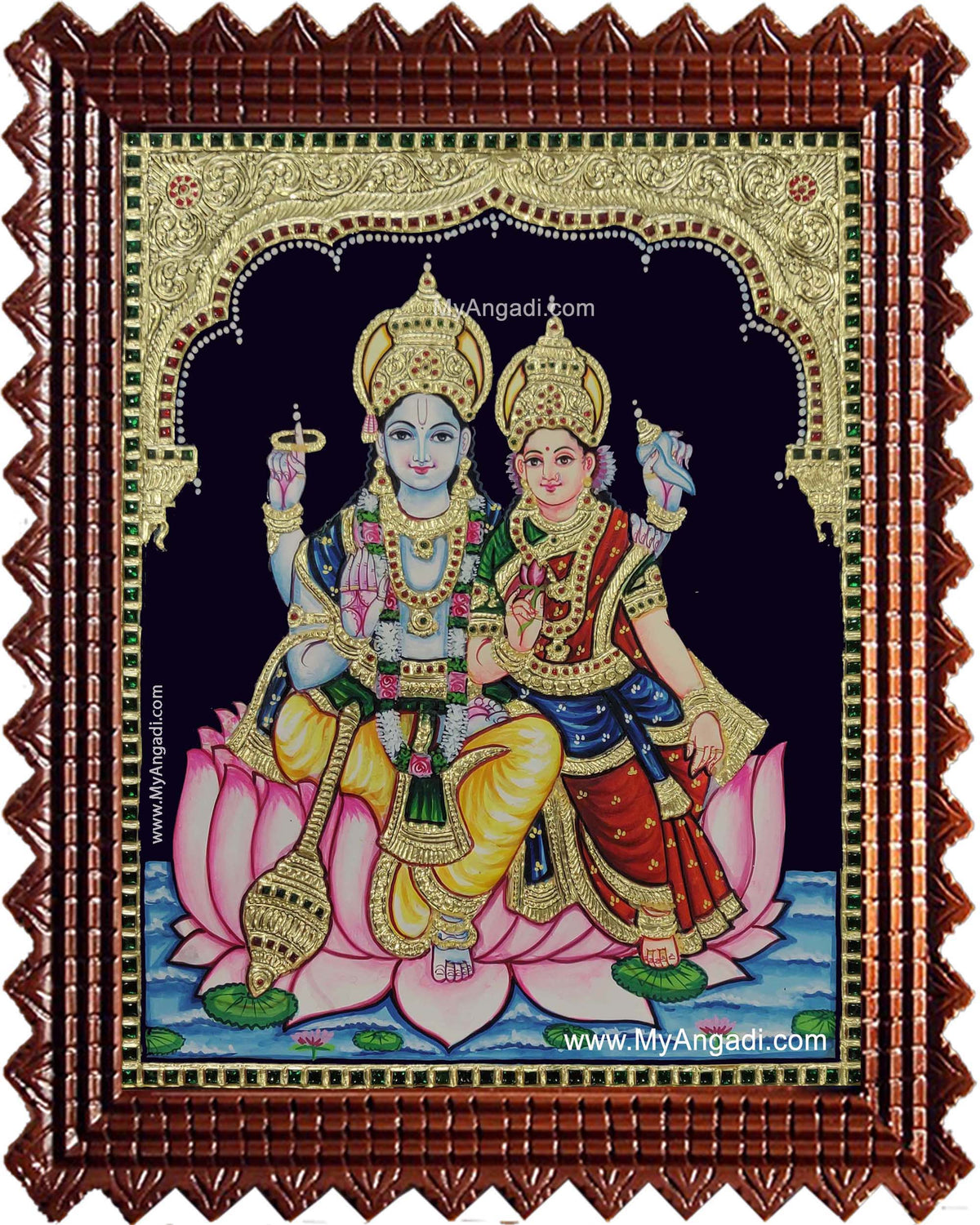 Lakshmi Narayanan Tanjore Painting