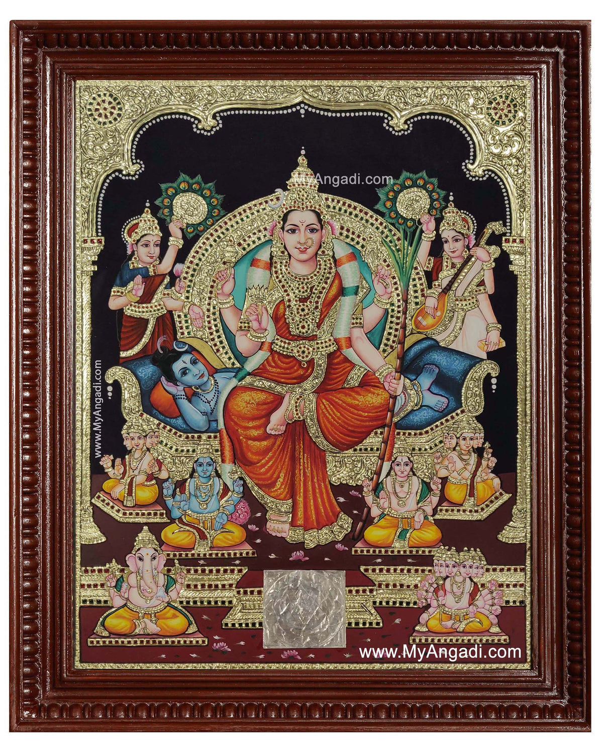 Raja Rajeswari Tanjore Painting