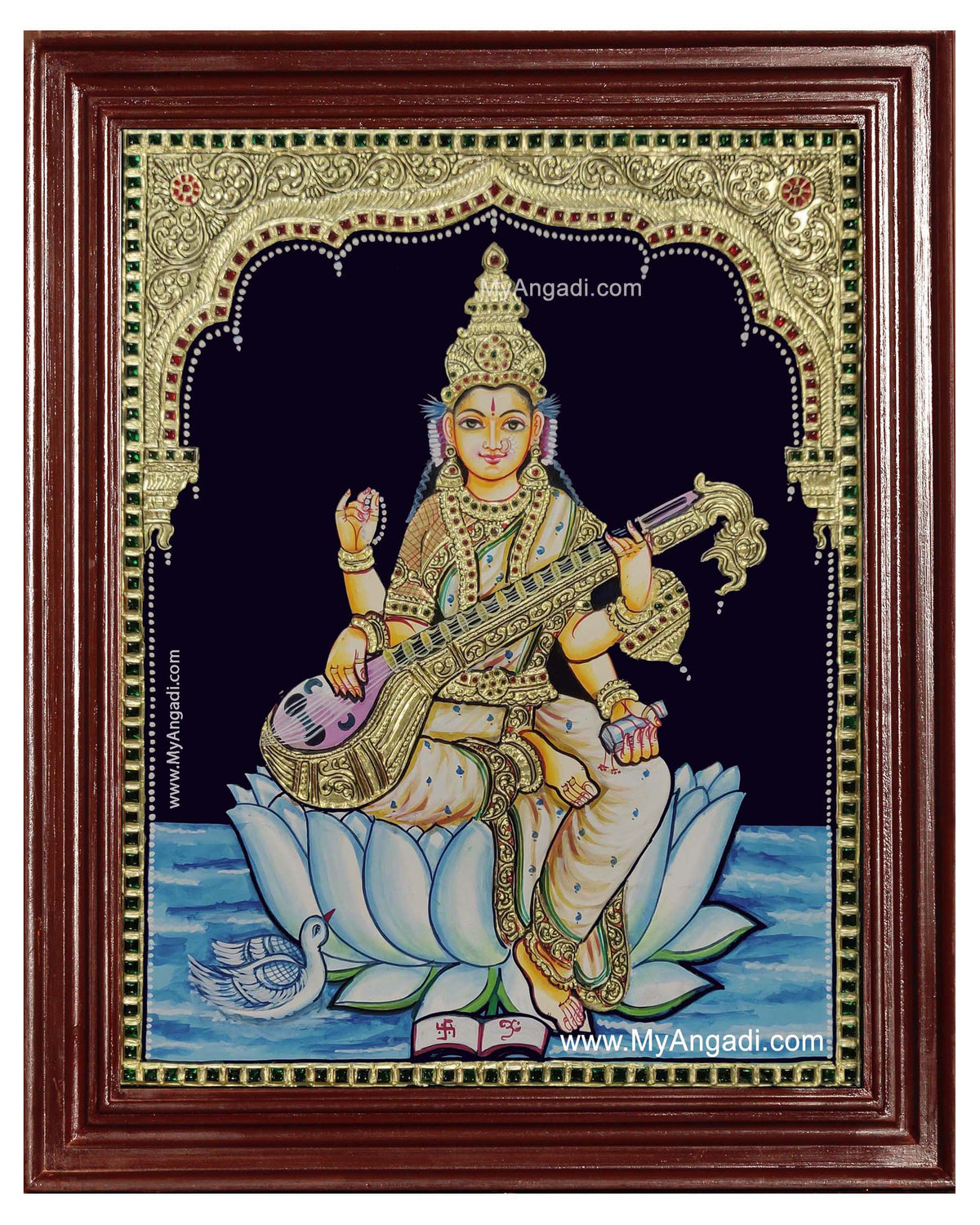 Saraswati Tanjore Painting