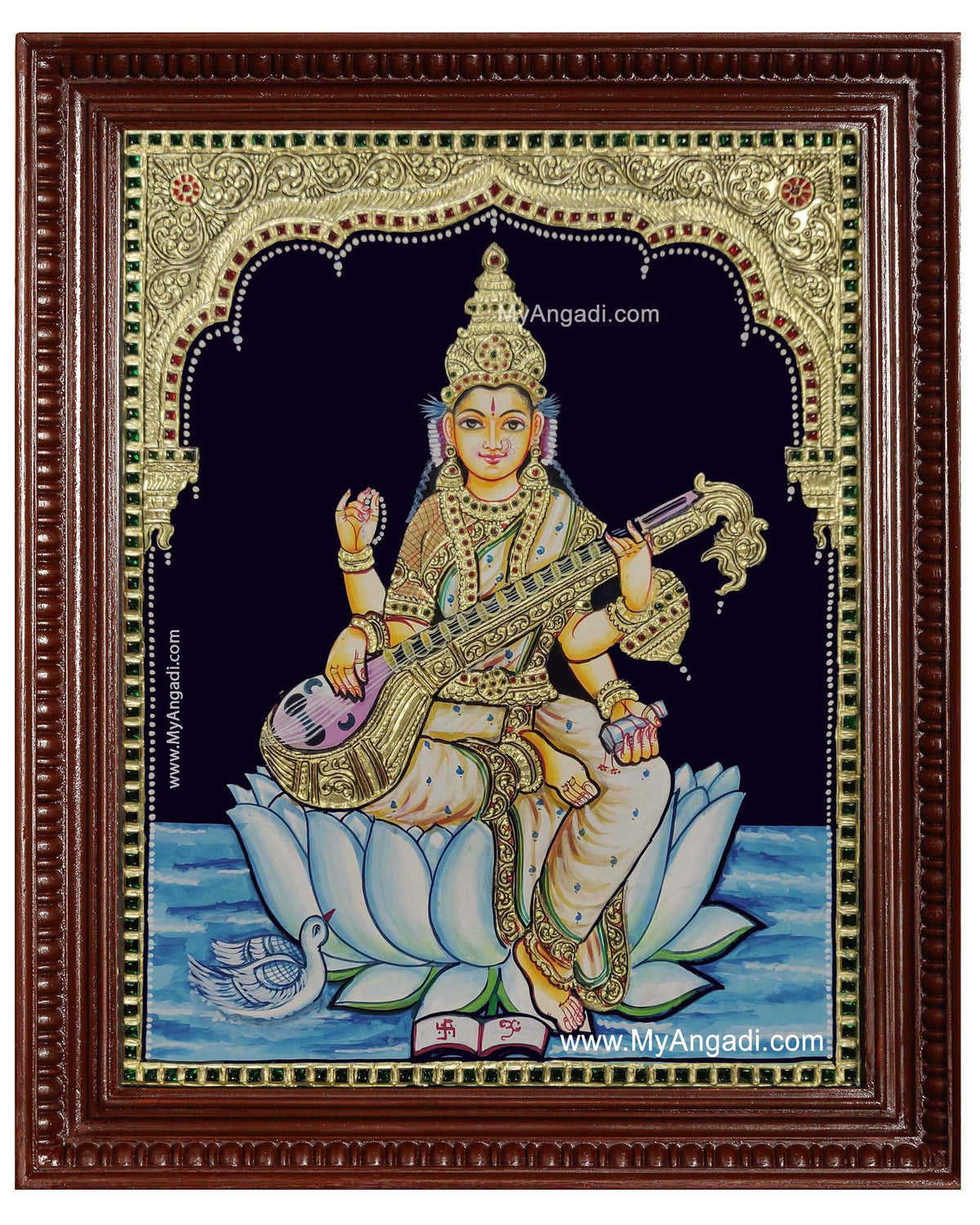 Saraswati Tanjore Painting
