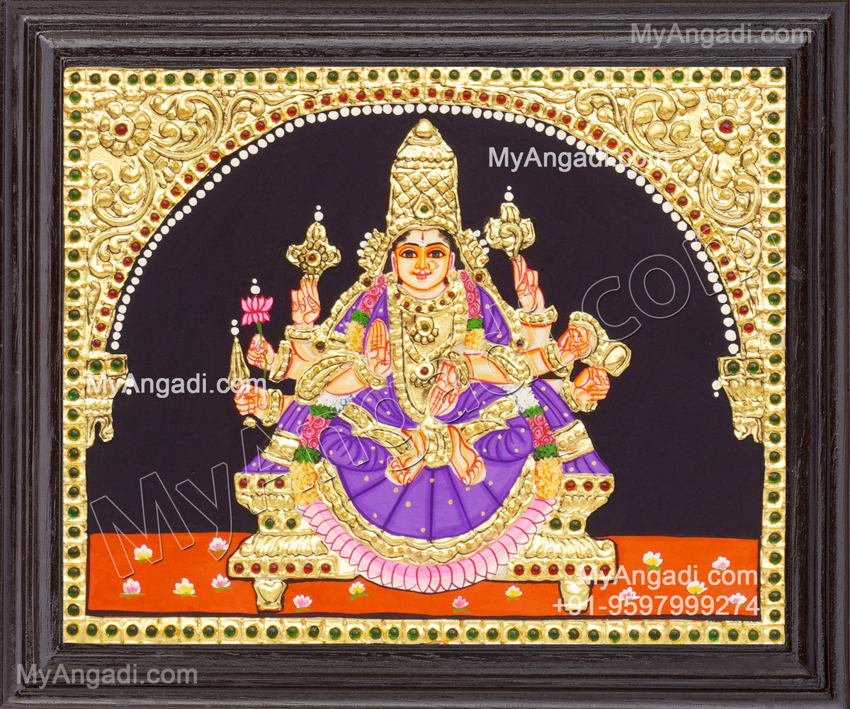 Vijaya Lakshmi Ashtlakshmi Tanjore Painting