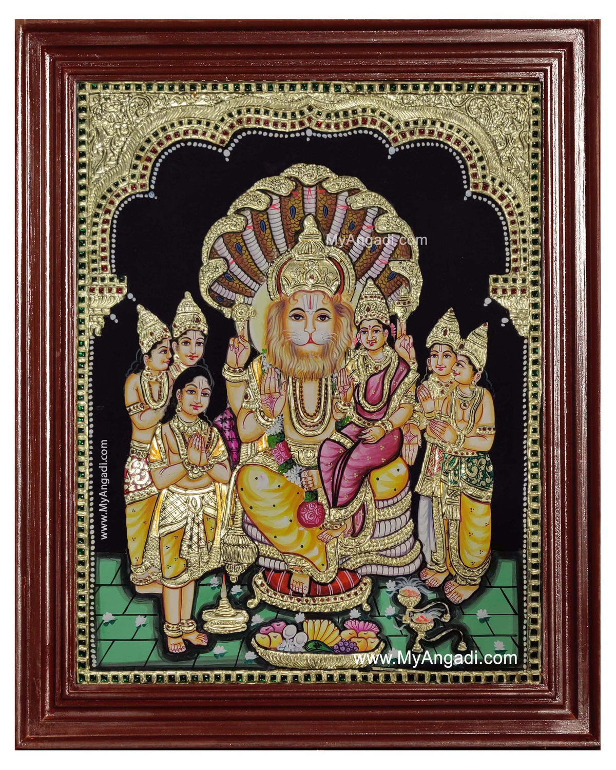 Lakshmi Narasimmar Tanjore Painting