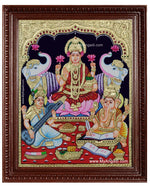 Lakshmi Ganesha Saraswathi Tanjore Painting