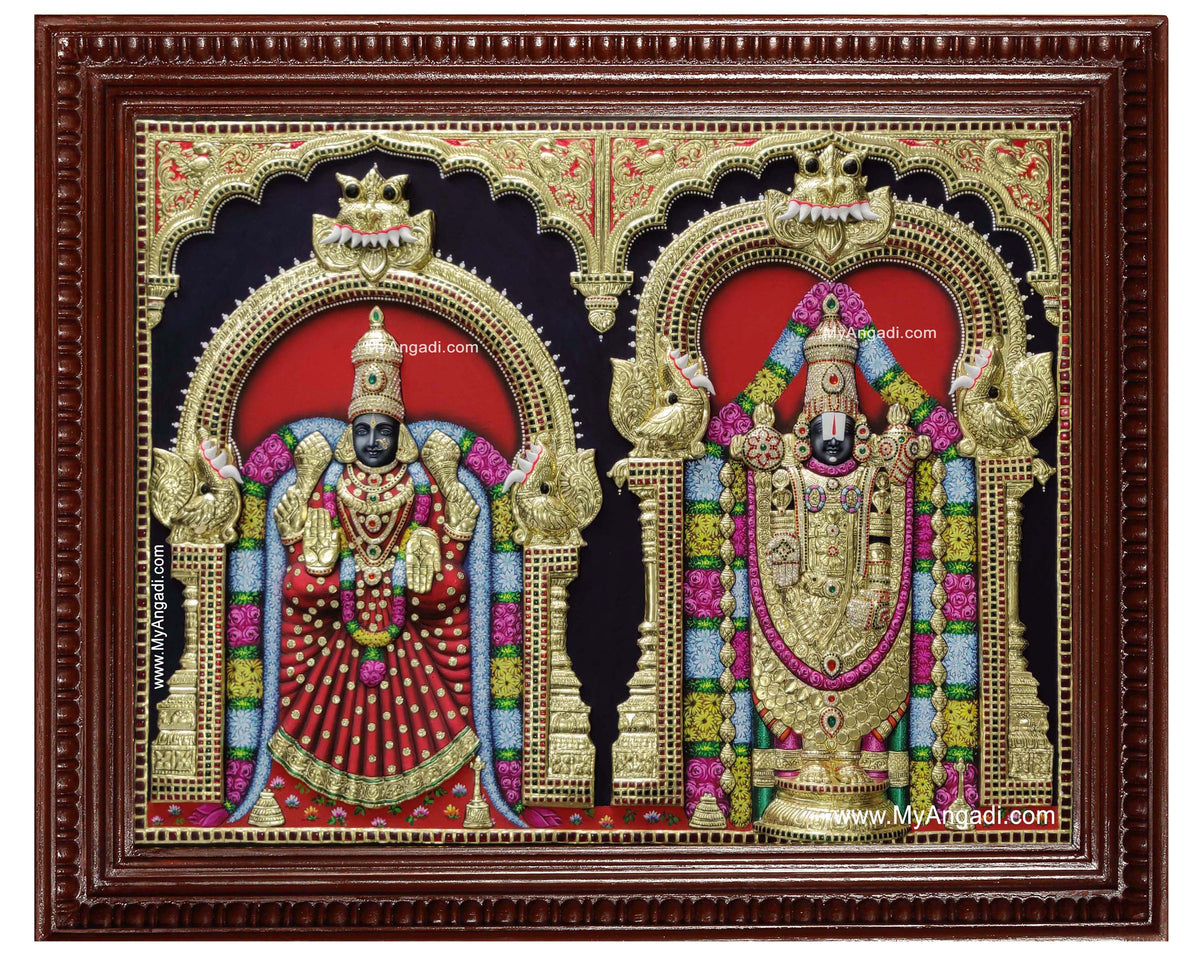 Balaji Padmavathi Thaayar Tanjore Painting