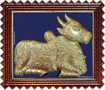 Nandhi Bagavan Shiva Vehicle Tanjore Painting