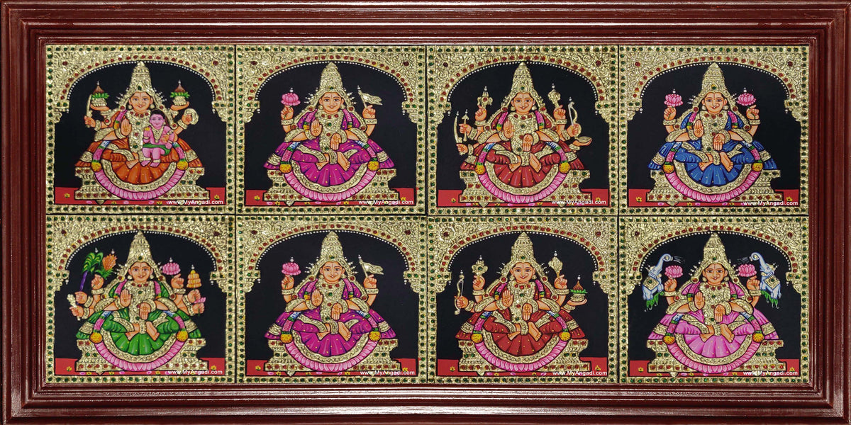 Ashta Lakshmi Tanjore Painting