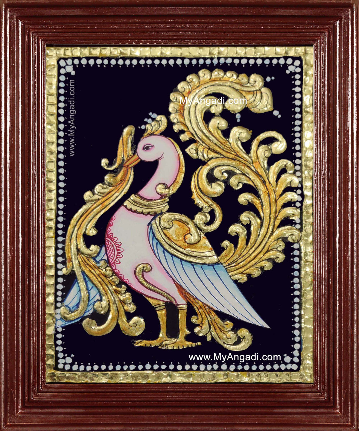 Annam Swan / Anna Pakshi Tanjore Painting
