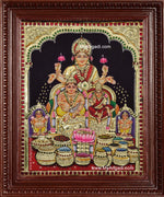 Kubera Lakshmi Tanjore Painting