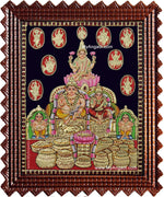 Kuberlakshmi Navagraha Tanjore Painting
