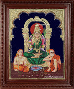 Kamatchi Amman Sankarar Kanchi Periyavar Tanjore Painting