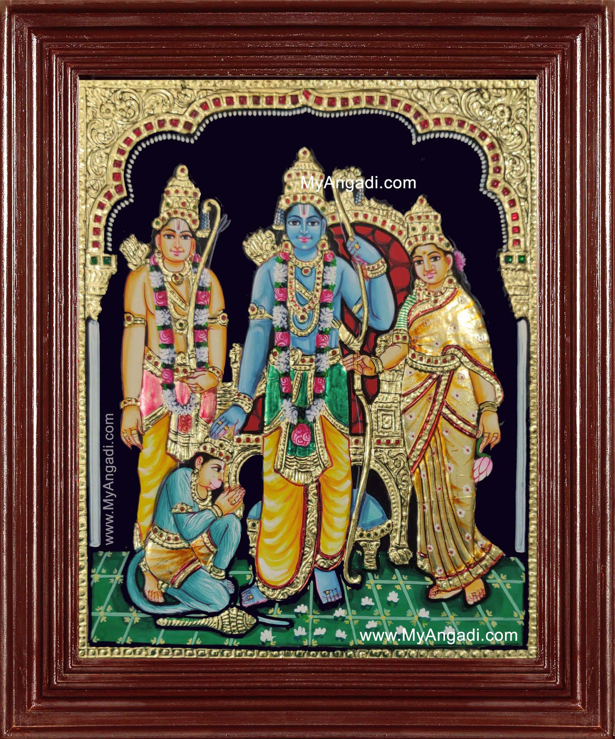 Sri Ramar Pattabhishekam Tanjore Painting