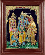 Sri Ramar Pattabhishekam Tanjore Painting