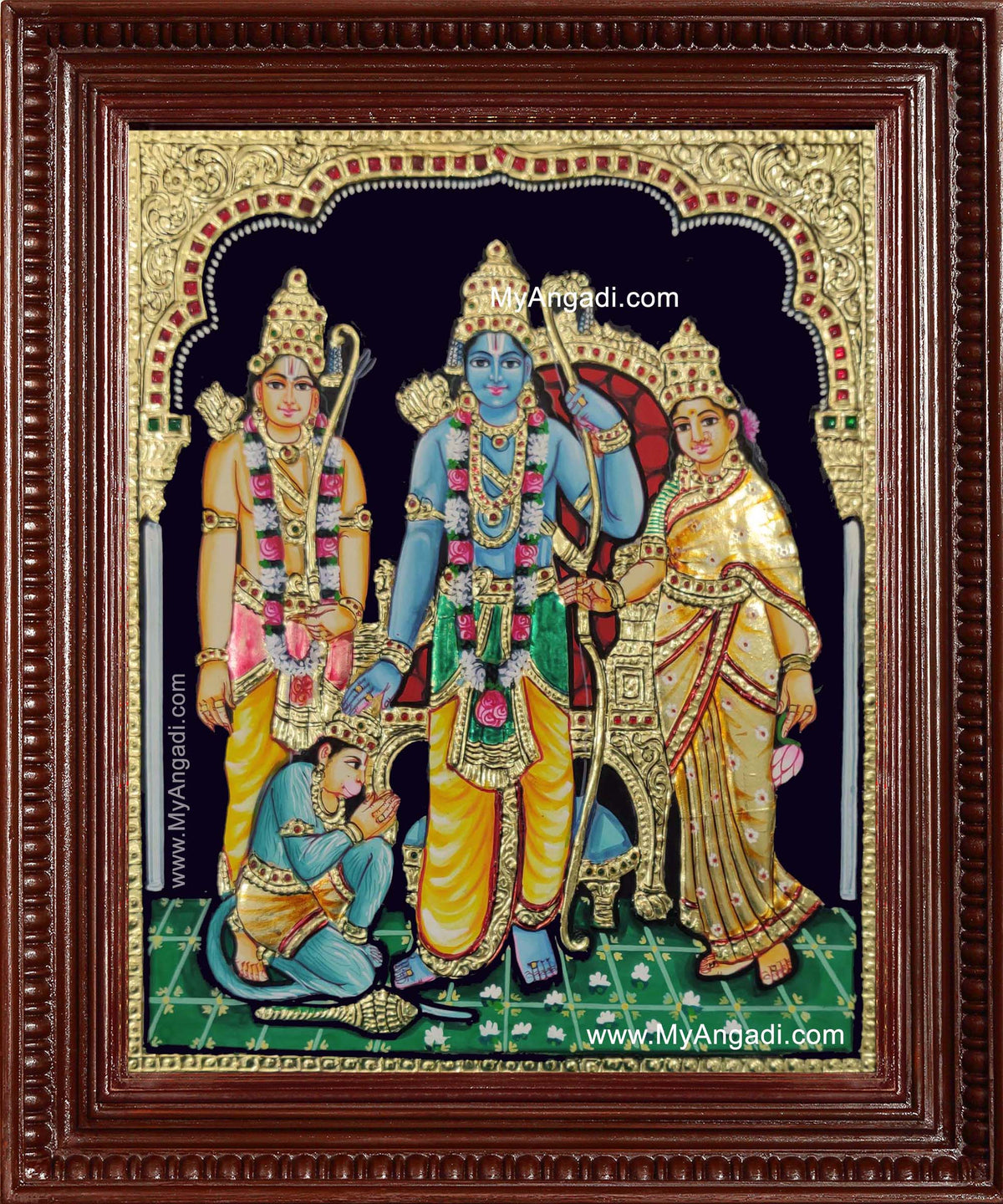 Sri Ramar Pattabhishekam Tanjore Painting