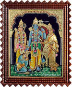 Sri Ramar Pattabhishekam Tanjore Painting