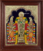 Venkateswara Perumal Sri Devi Bhu Devi Tanjore Painting