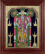 Lord Guruvayurappan Krishna Tanjore Painting
