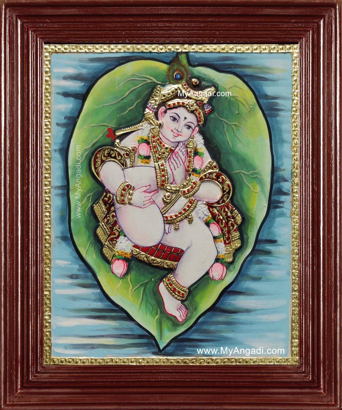 Alilai Krishna Tanjore Painting