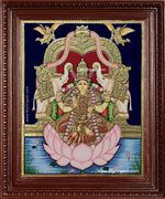 Gaja Lakshmi Tanjore Painting