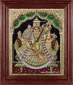 Goddess Saraswathi Devi Tanjore Painting