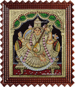 Goddess Saraswathi Devi Tanjore Painting