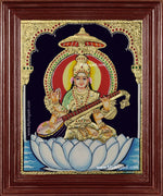 Saraswathi Tanjore Painting