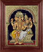 Brahma Saraswathi Tanjore Painting