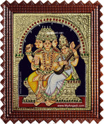 Brahma Saraswathi Tanjore Painting