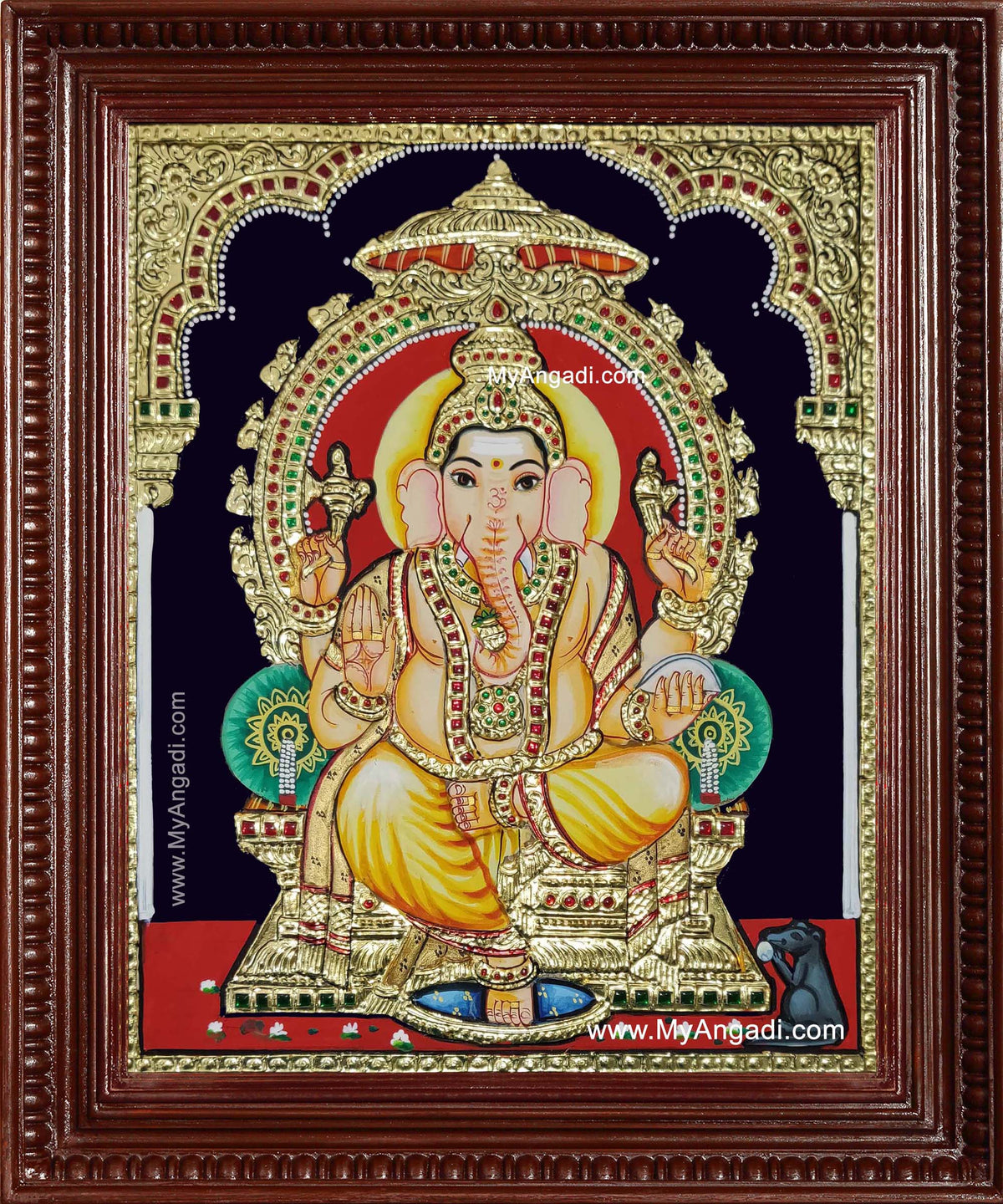 Sri Ganesha Tanjore Painting