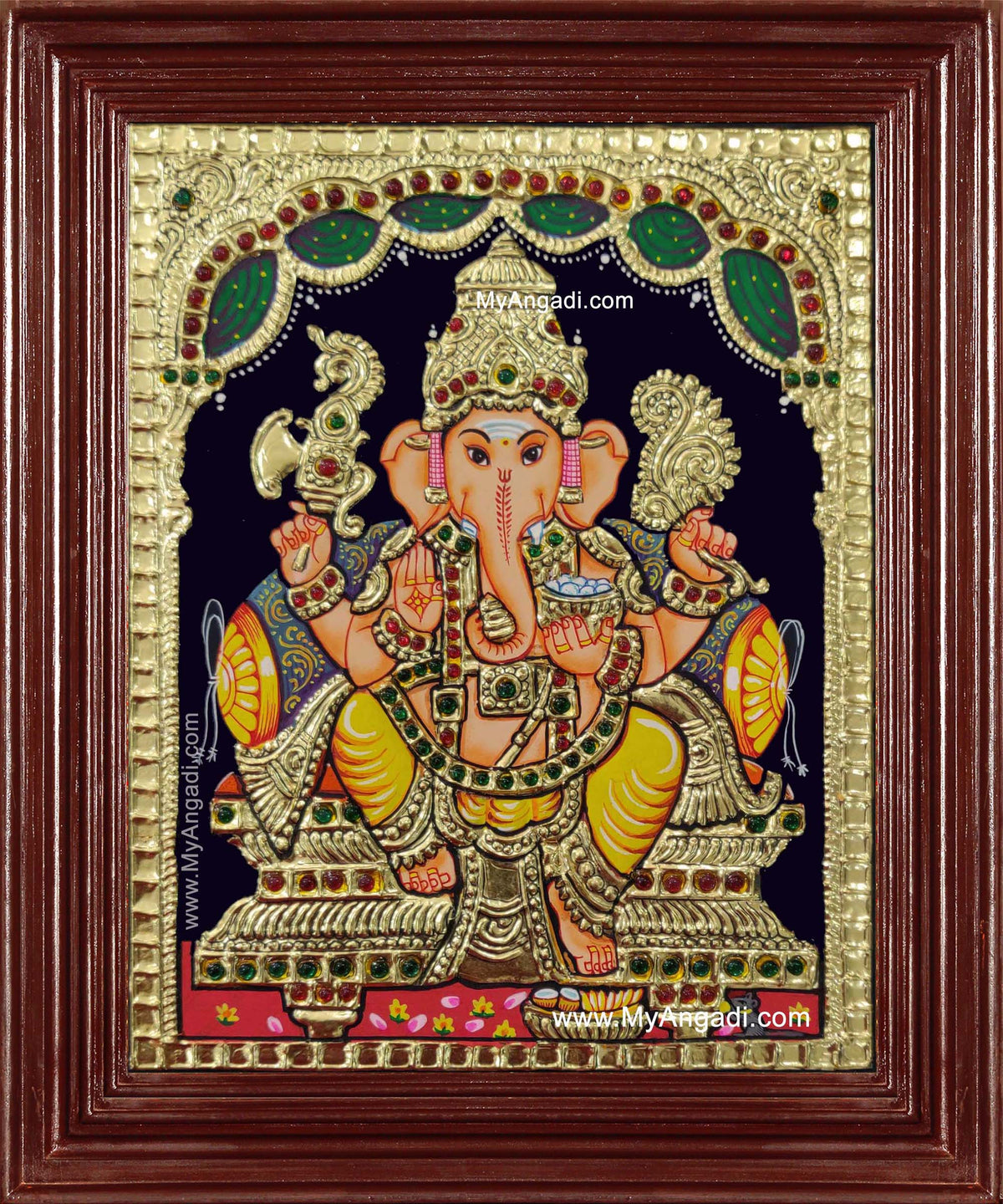 Lord Ganesha Tanjore Painting