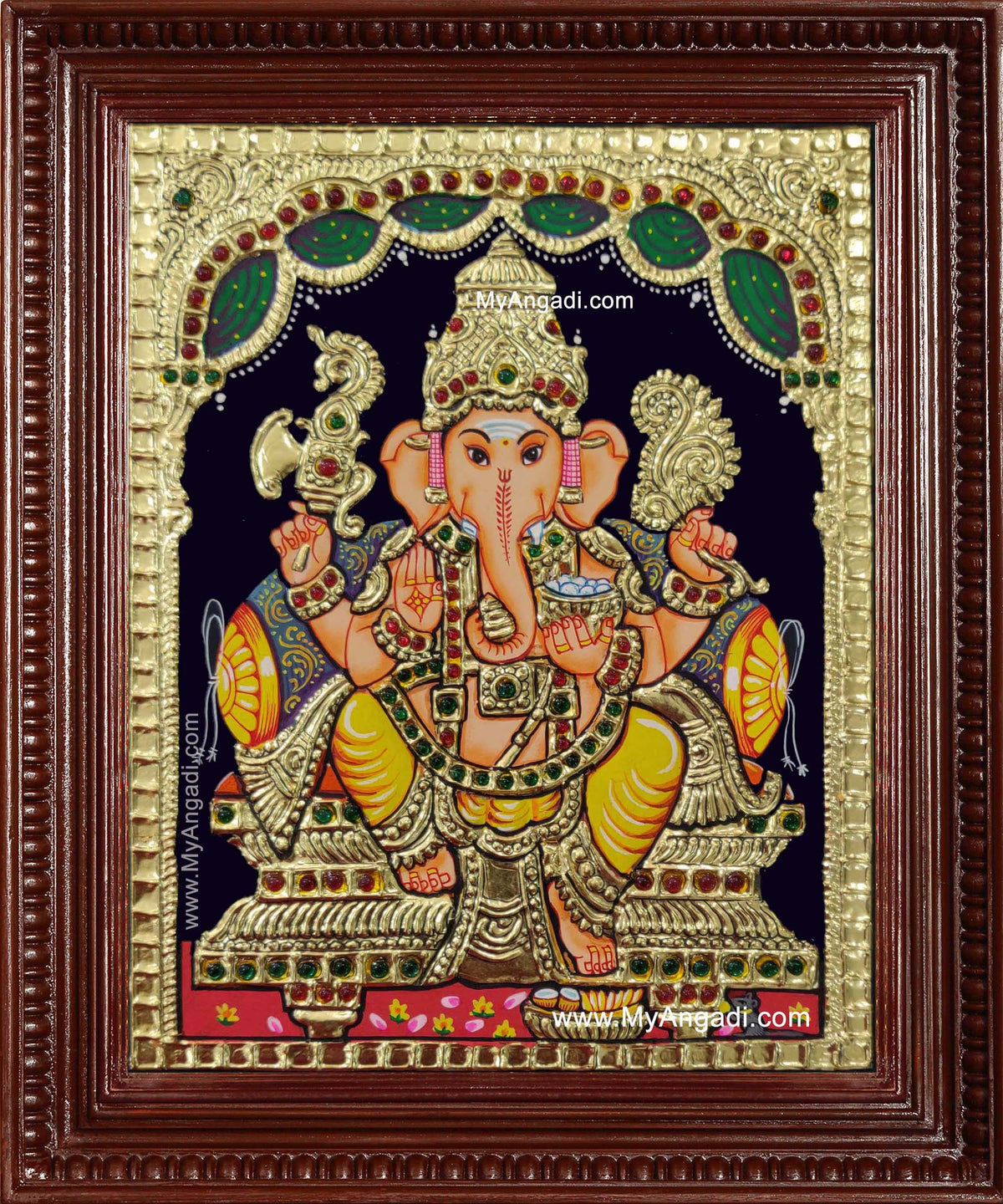 Lord Ganesha Tanjore Painting