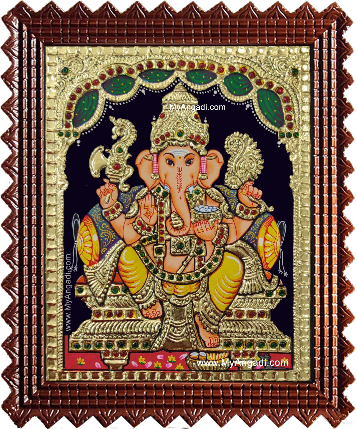 Lord Ganesha Tanjore Painting