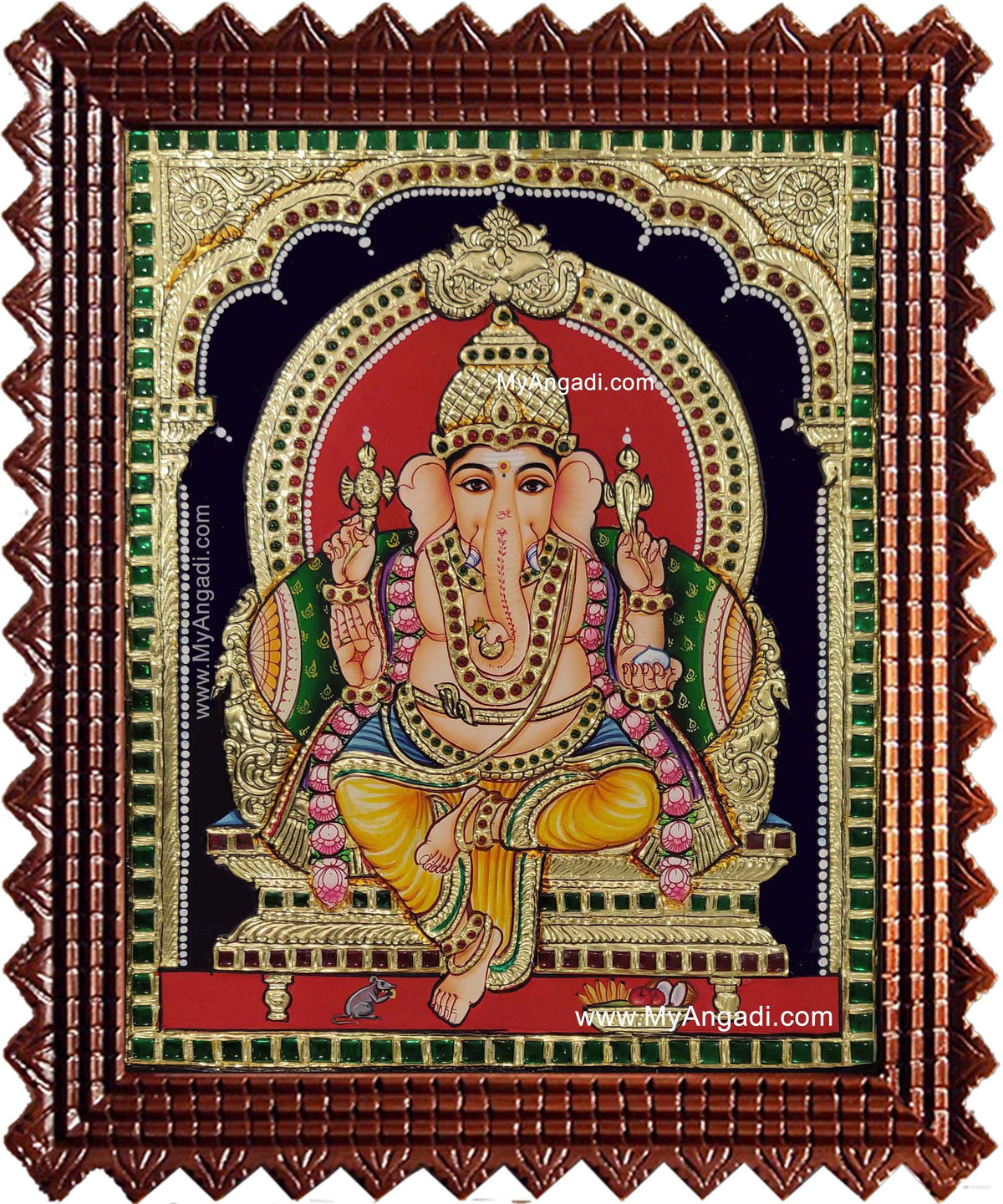 Ganesh Ji Tanjore Painting