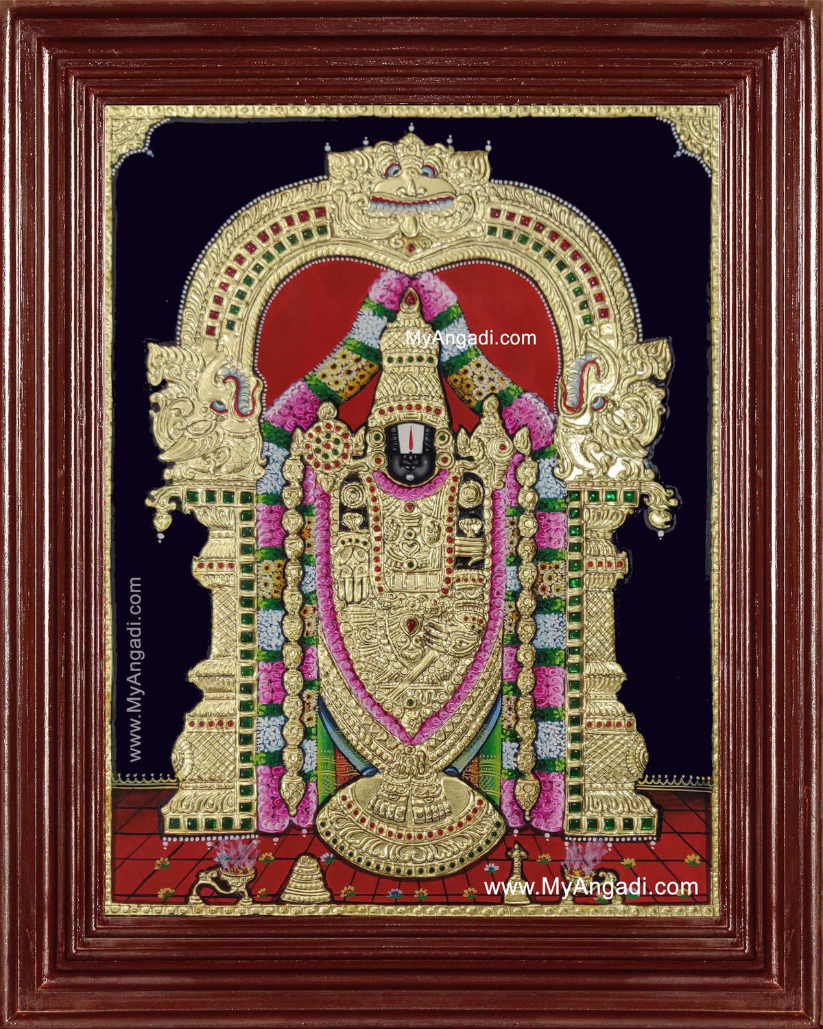 Tirupathi Perumal Balaji Tanjore Painting