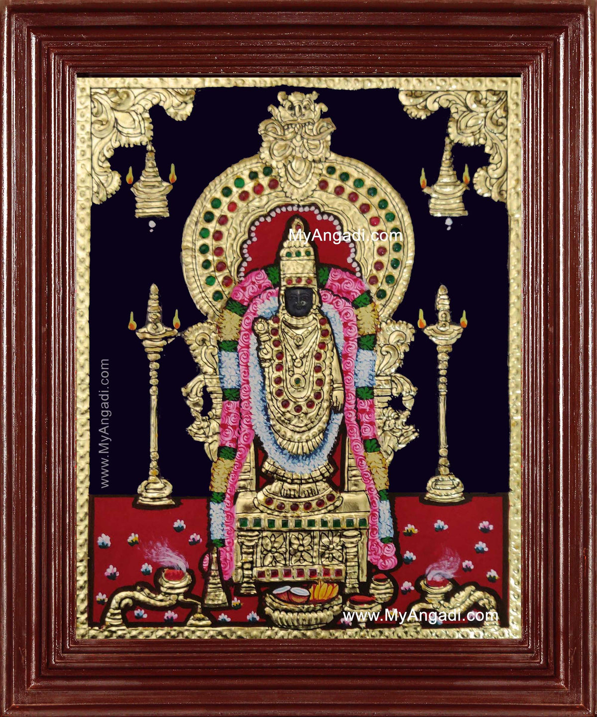 Unnamalai Amman Tanjore Painting